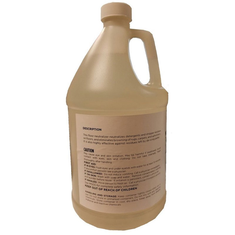 Floor Stripper Neutralizer for Maintenance of Hard and Resilient Floors