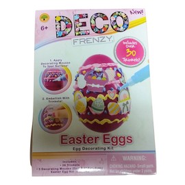 Deco Frenzy Easter Egg Decorating Kit Easter Eggs with 30 Trinkets
