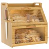 TQQDCI Bread Box for Kitchen Countertop, Large Bread Storage Container