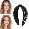 Valentine's Day Headband Women Crystal Acrylic Rhinestone Wide Knotted Headband