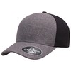 Flexfit Men's Delta Seamless Carbon Cap 2-Tone, Melange Blue/Melange Charcoal,