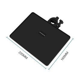 Microphone Stand Tray Universal Sound Card Tray Bracket Universal Microphone Stand Clamp on Rack Tray Holder Tripod Sound Card Tray for Live Streaming, Recording (Small)