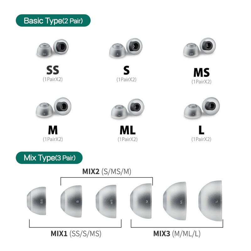 AZLA SednaEarfit MAX ASMR Standard 2 Pairs (L)
