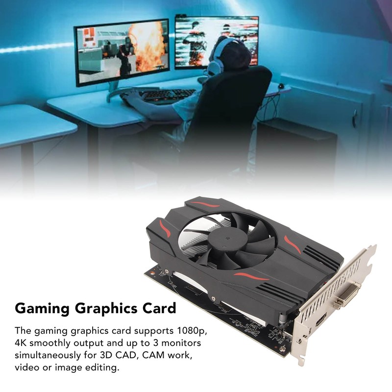 RX550 4GB GDDR5 Graphics Card 128bit Support DVI DP HD