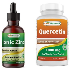 Best Naturals Ionic Liquid Zinc & Quercetin 1000 mg