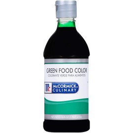 McCormick Culinary Green Food Coloring, 16 fl oz (Pack of 6) - Six 16 Fluid Ounce Bottles of Green Liquid Food Coloring, Add Vivid Green Color to Cakes, Cookies, Icings and More