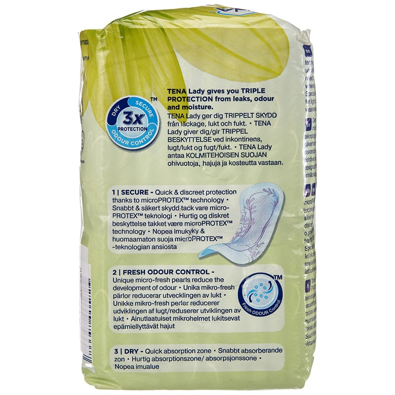 TENA Discreet Mini Incontinence Pads, 20 each