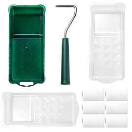Foam Paint Roller, 2 Inch 10 Pack Small Paint Roller Kit with High-Density Foam Paint Roller, Paint Tray, Paint Tray Liner, Roller Frame, Mini Paint Roller for Painting Corners