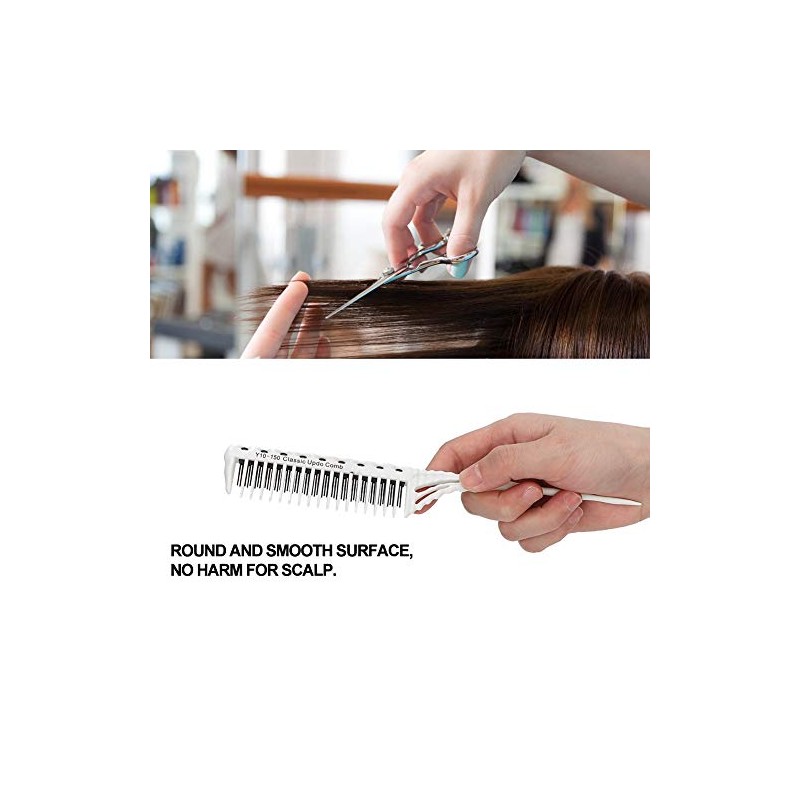 Teasing Comb, 3 Rows Toothtail Comb for Volume and Styling