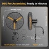 CAMMOO 24 Inch Oscillating Misting Wall Mount Fan, Extra Long