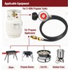 CALPOSE 15FT High Pressure Propane Regulator Hose, 0~20PSI Adjustable Propane