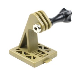 CS PRIORITY Portable Helmet Camera Adapter Nylon Helmet Adapter Base Fixed Mount Compatible for Hero 13 12 Camera (Yellow)