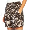 THREE DOTS PRINTED PULL ON SHORT POCKETS CUTE (LEOPARD,SMALL