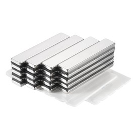 QUARKZMAN 20 Stück Magnet Selbstklebend Rechteckige Magnete Extra Stark Magnete Kleine Flache Magnete Starke Magnetbefestigung für Büros Magnettafel Küchenschrank Handwerk(50x10x3mm)