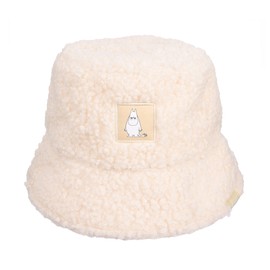 Nordicbuddies Moomintroll Angry Adult Moomin Teddy Bucket Hat, Offwhite, One Size fits Most