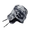 Gray Fur Winter Ushanka Hat with RED STAR Emblem (X-LARGE)