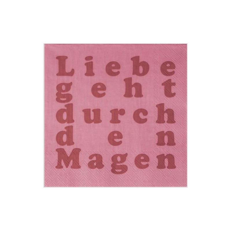 Räder Napkin Love Goes Through the Stomach