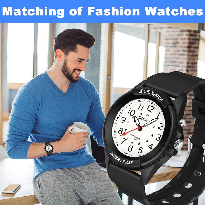 PROKING Analog Watch for Women Nurses 50M Waterproof Night Light
