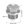 X AUTOHAUX 2 Set M18x1.5 Oil Drain Plug Aluminum Alloy