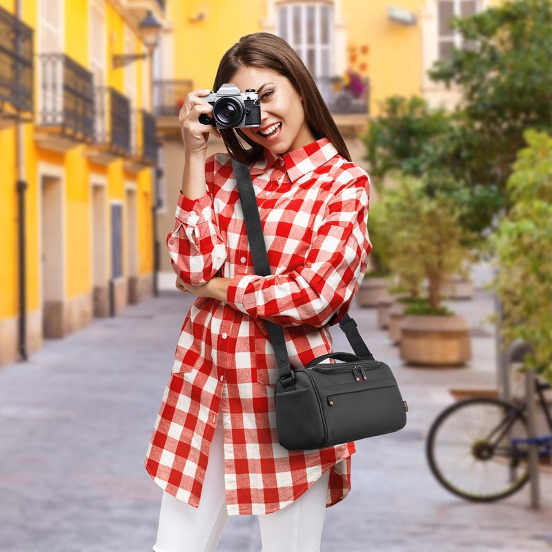 FOSOTO SLR Camera Bag, Large Capacity, Shoulder Bag, Oblique Bag,
