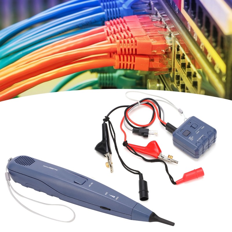 Network Cable Tester Handheld Telephone Line Finder Audio Generator Cable