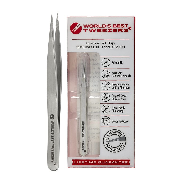 World's Best Tweezers Diamond Tip Tweezer (Professional)
