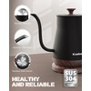Keebar Gooseneck Electric Kettle - Stainless Steel Pour Over with