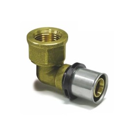 Sanpro Press Fitting 90° Angle - Bend Female Thread, Size 20 x 2 - Thread 3/4 Inch