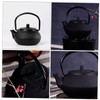 Hemoton cast iron teapot tea set retro metal coffee kettle