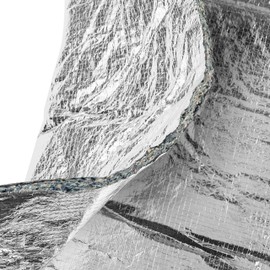 Second Skin Heat Wave Pro – Jute with Reinforced Foil – Headliner and Under Carpet Insulation (3/8" Thick, 24 Sq Ft - 1 Sheet)