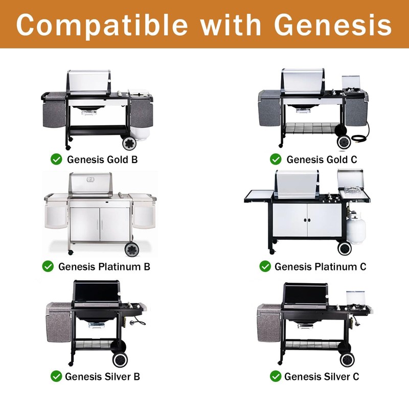 Rushare 7638 Grill Grates for Weber Spirit I & Spirit