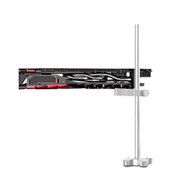 GM961 Aluminum Vertical Graphics Card Holder Single Support Jack Bracket Desktop PC Case Video Card Stand Cooling Bracket Silver