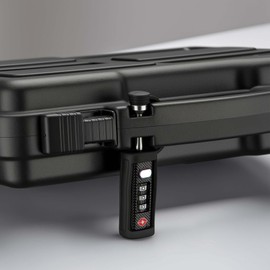 Wiltec Kofferschloss für Waffenkoffer 2er Set TSA Schloss, Zahlenschloss 3-stellig für Gewehrkoffer, Waffenschloss zum Verschließen von Langwaffen- und Kurzwaffenkoffer