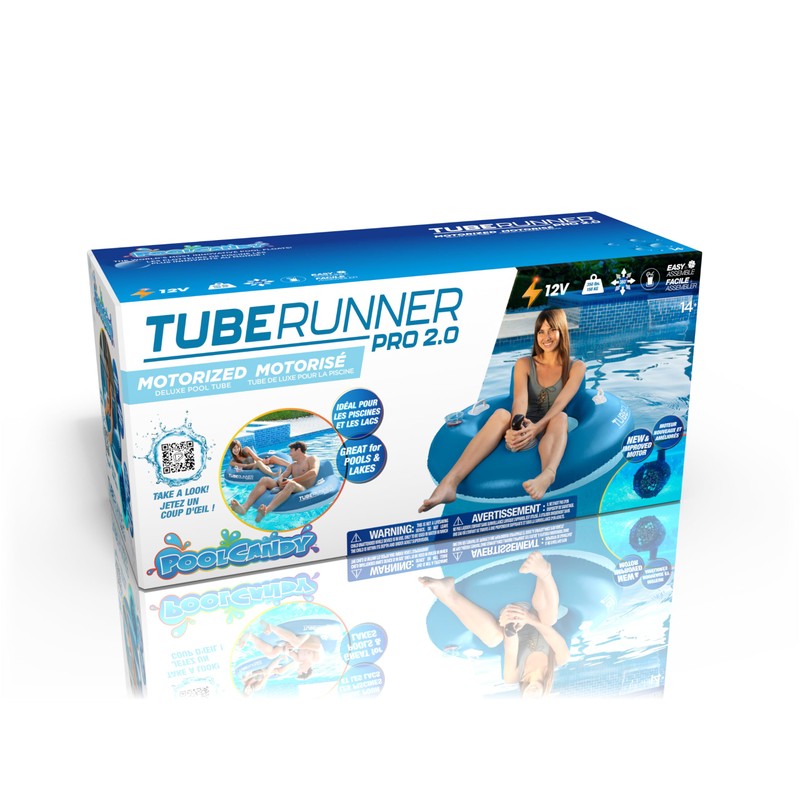 Poolcandy PoolCandy Tube Runner - Motorized Inflatable Pool Floats (Tube