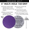 Serious Grit 5-Inch 150 Grit Ceramic Multi-Hole Hook & Loop