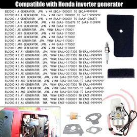 EU2000i Carburetor for Honda Generator EB2000i EU2000i With Gasket Filter 16100-Z0D-D03 with Air Filter Spark Plug Gasket Rebuild Kit