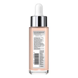 Base de Maquillaje Líquida True Match Sérum con Ácido Hialurónico 1% – L’Oréal Paris | Hidratación + Cobertura Natural