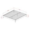 East West Furniture NVP-22-K King Size Platform Bed Frame with