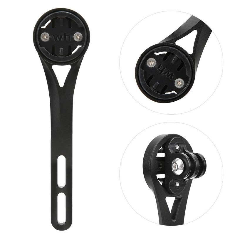 Wahoo Out Front Mount Bike Computer Mount Holder Aluminum Black