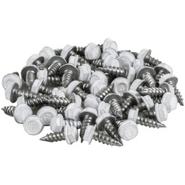 LeafTek Screws in White | Package of 50 | 1/2" White Self-Tapping Screws