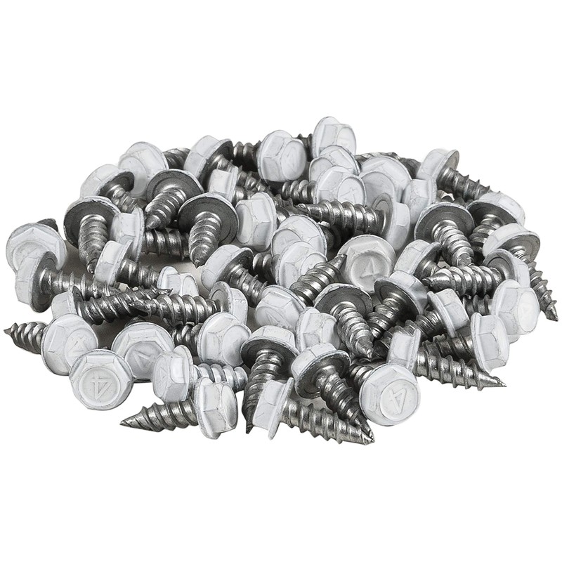 LeafTek Screws in White | Package of 50 | 1/2"