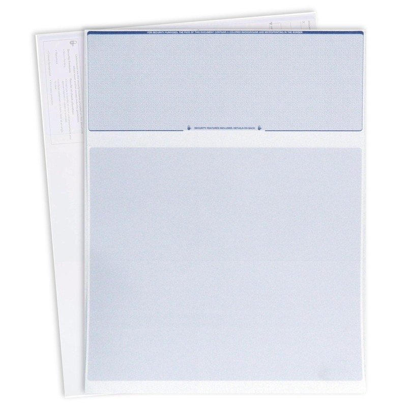 EnDoc Computer Check Paper - 100 Sheets - Business Checks