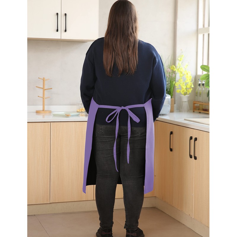 Plus Size Aprons for Women with Pockets Durable Long Adjustable
