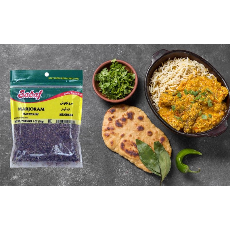 Sadaf Marjoram Leaves - Marjoram Spice for Cooking and Food