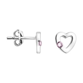 SOFIA MILANI - Women's Earrings 925 Silver - Heart Stud Earrings - 20358
