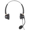 Binaural Headset Aluminum Shell Telephone Headset with Microphone and Audio