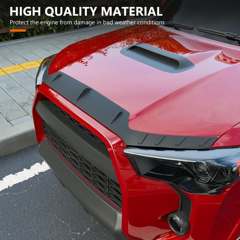 powoq Hood Deflector Compatible with 2010-2024 Toyota 4Runner Hood Protector