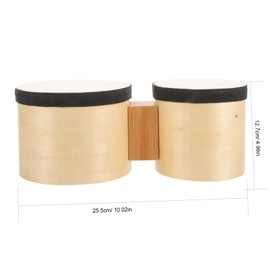 Abaodam Percussion Drum with Drumstick for Adults Beginners Classic Traditional Bongos Easy to Play Musical Instrument for Early Learning and Party Use