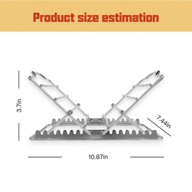 DZHPSRSZ Adjustable Turkey Chicken Roasting Rack,V-Shaped Turkey Roasting Rack,Foldable Chicken Roaster,Turkey Cooking Rack Chicken Rack for Oven, Smokers, Grills,Turkey Roasting Stand Accessories