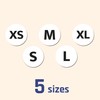 4000 Pack, 3/4" Clothing Size Stickers - 5 Sizes (XS,